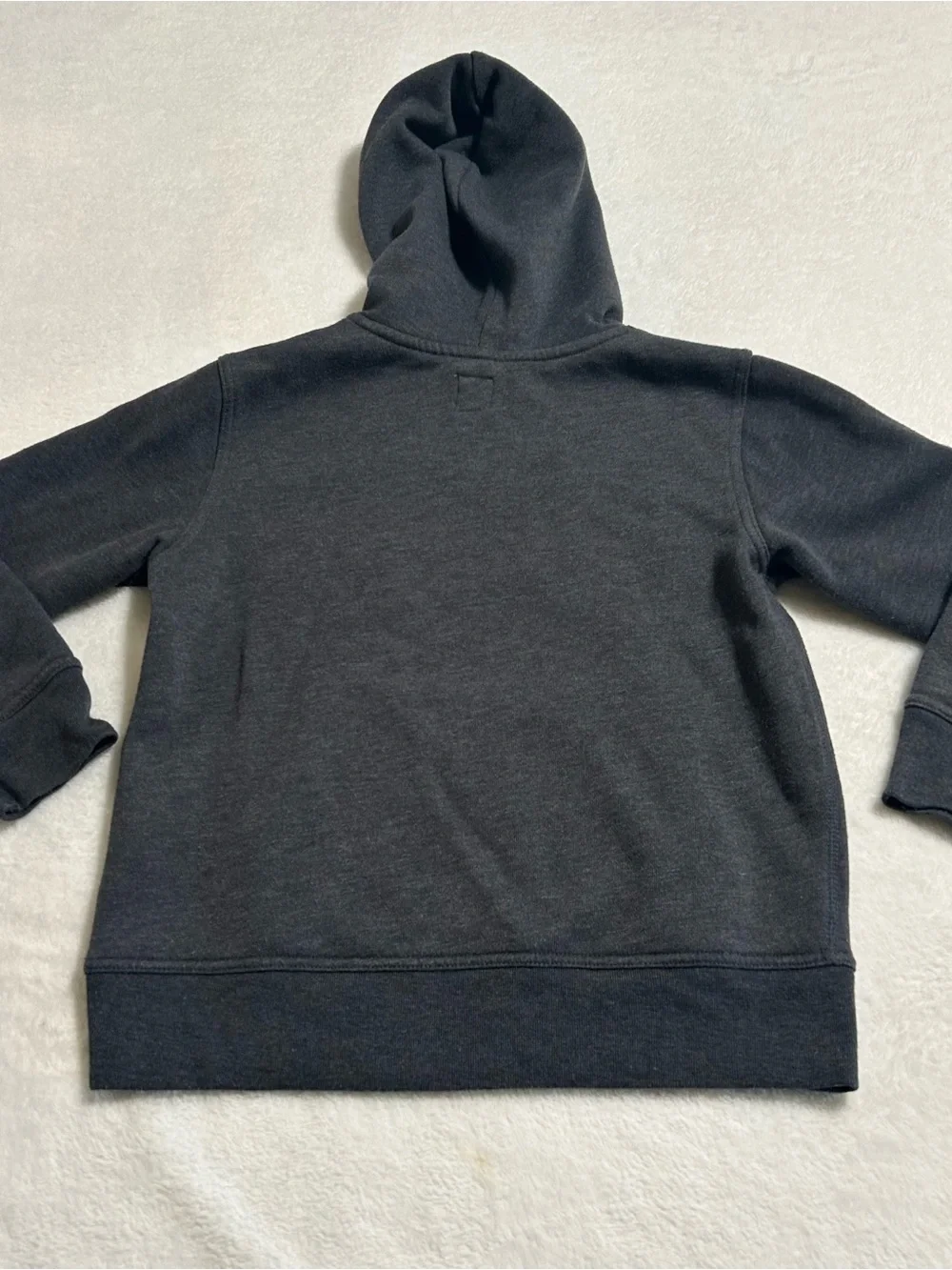 Gap Kids Charcoal Gray Logo Pullover Hoodie Size M (8) Fleece Sweatsh